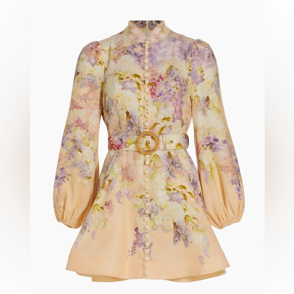 Zimmermann Lyrical Buttoned Mini Dress